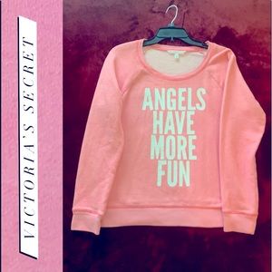 💟 VICTORIA’S SECRET Pink Angels Fun Sweatshirt